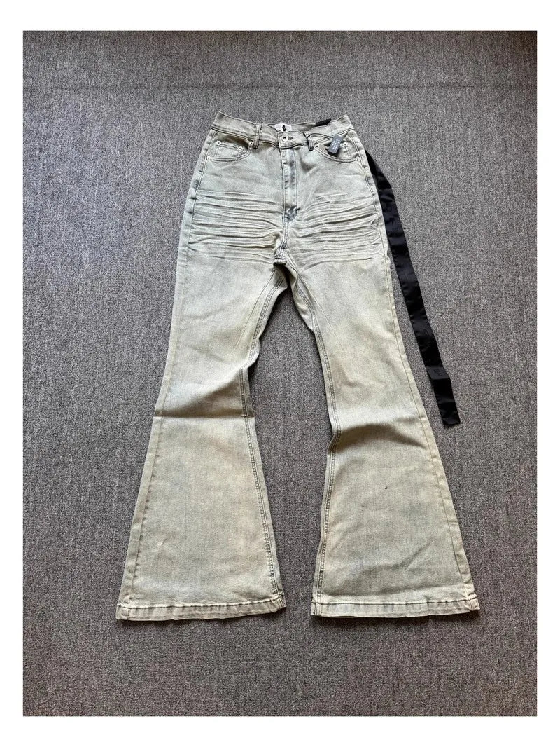 Blue Straight-Leg Jeans