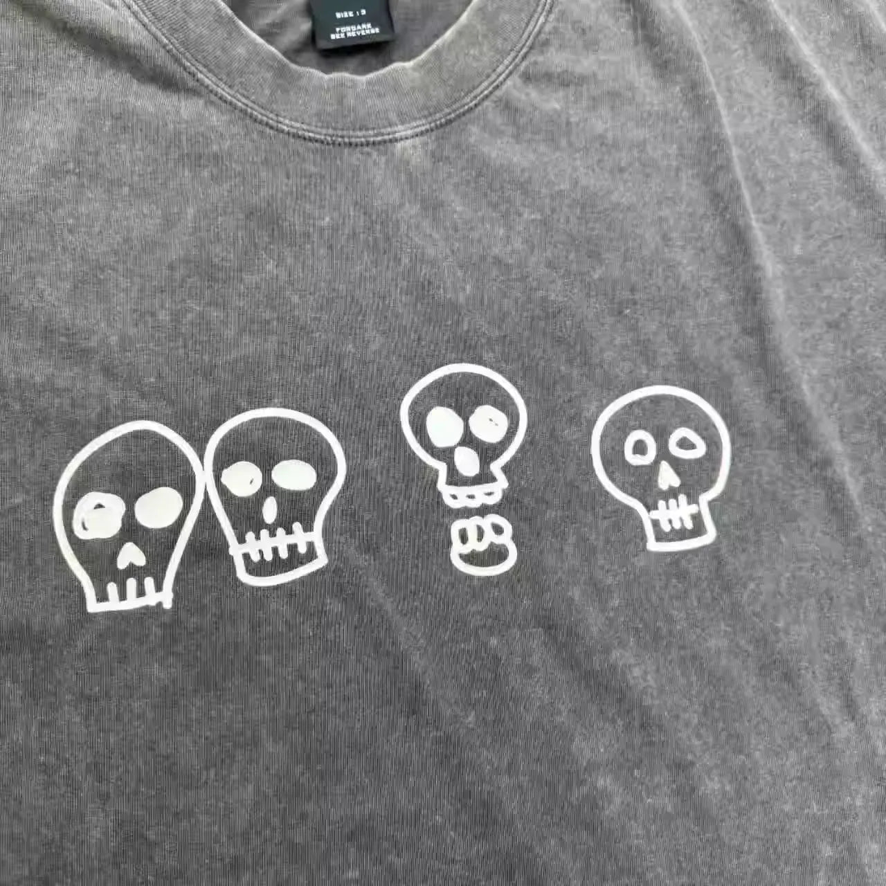 Charcoal Distressed Nightcrawler Graphic Tee
