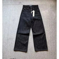 Black Baggy Wide-Leg Jeans
