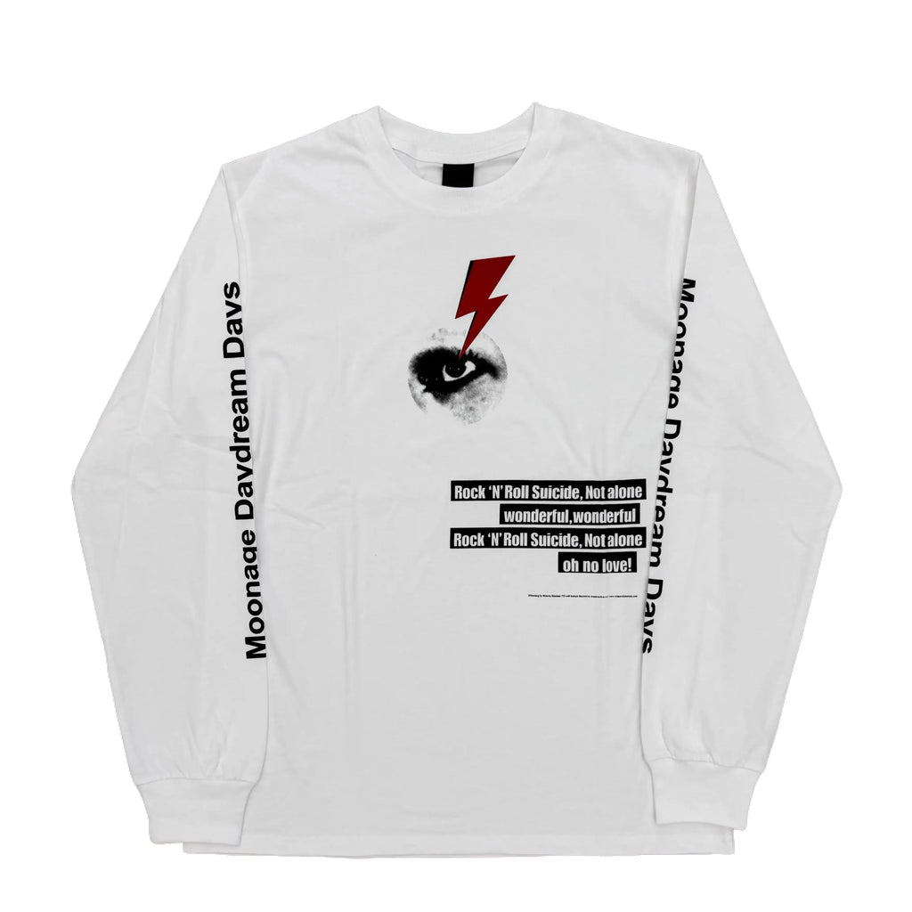 Gray David Bowie Long-Sleeve Graphic Tee