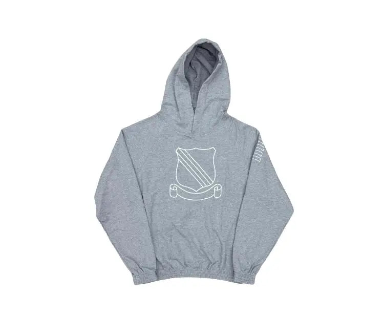 Emblem Grey Graphic Hoodie