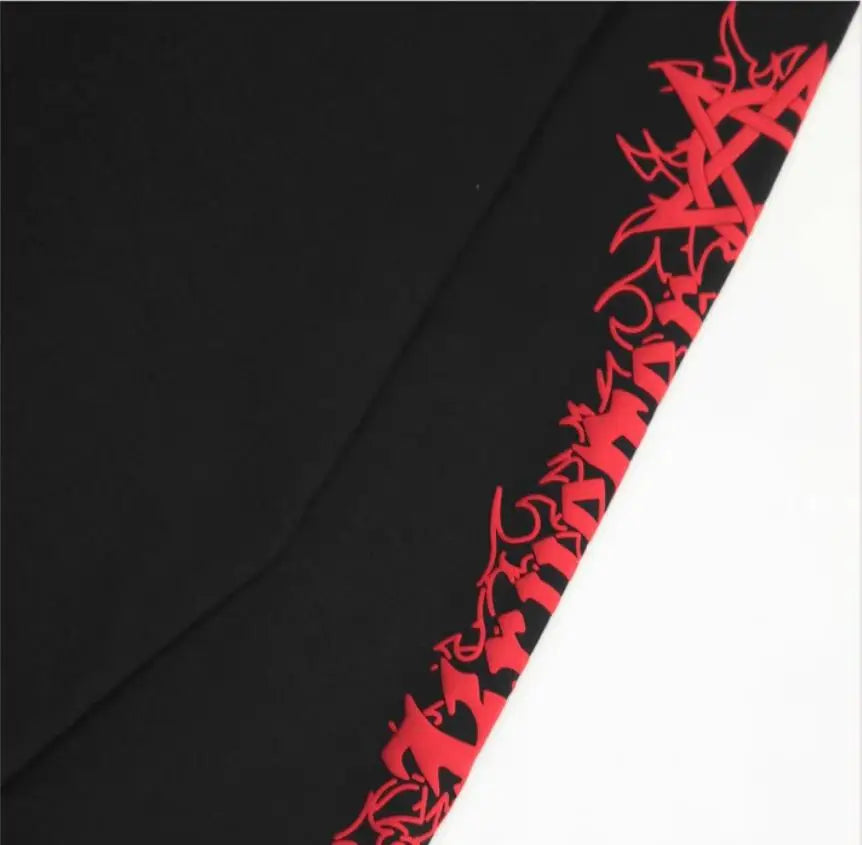 Black Statement Retro Print Graphic Tee