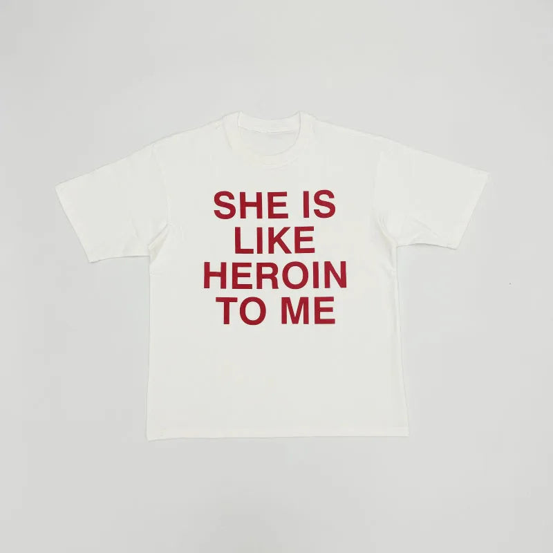 White She Like Graphic Tee