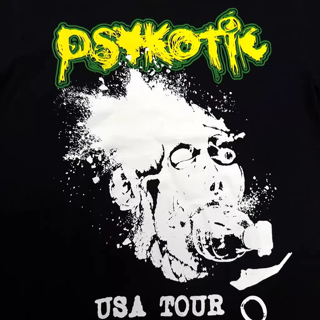 Black Psykotic USA Mech Graphic Tee