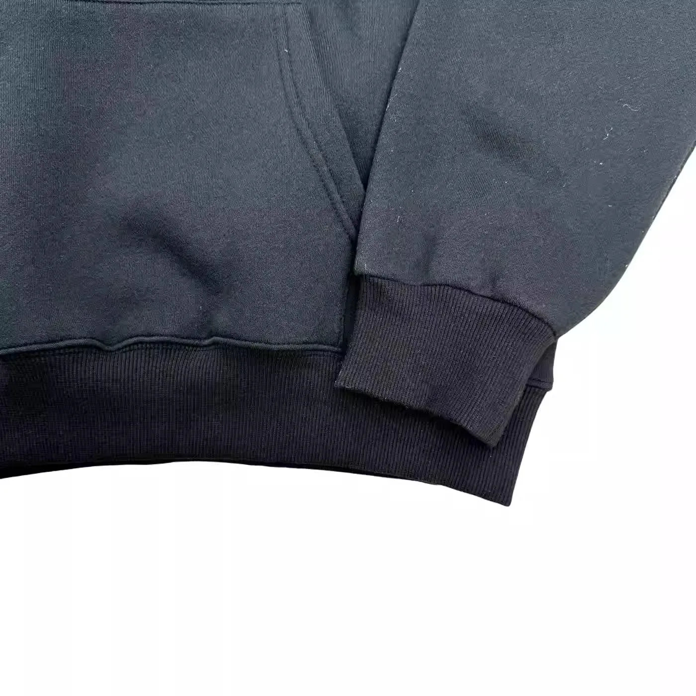 Black Hot Color Invert Graphic Hoodie
