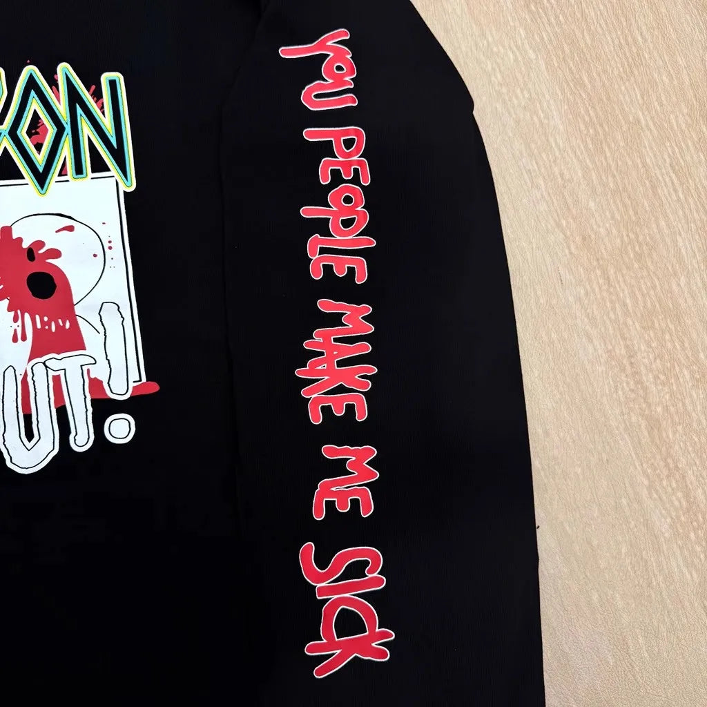 Black Jump Out Human Graphic Tee