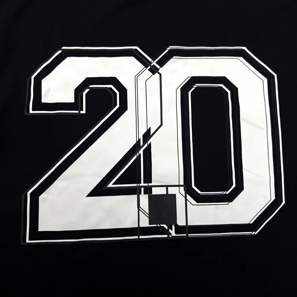 Black Statement Abstract Pattern Graphic Tee