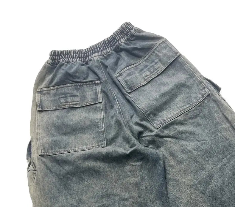Charcoal Statement Straight-Leg Jeans