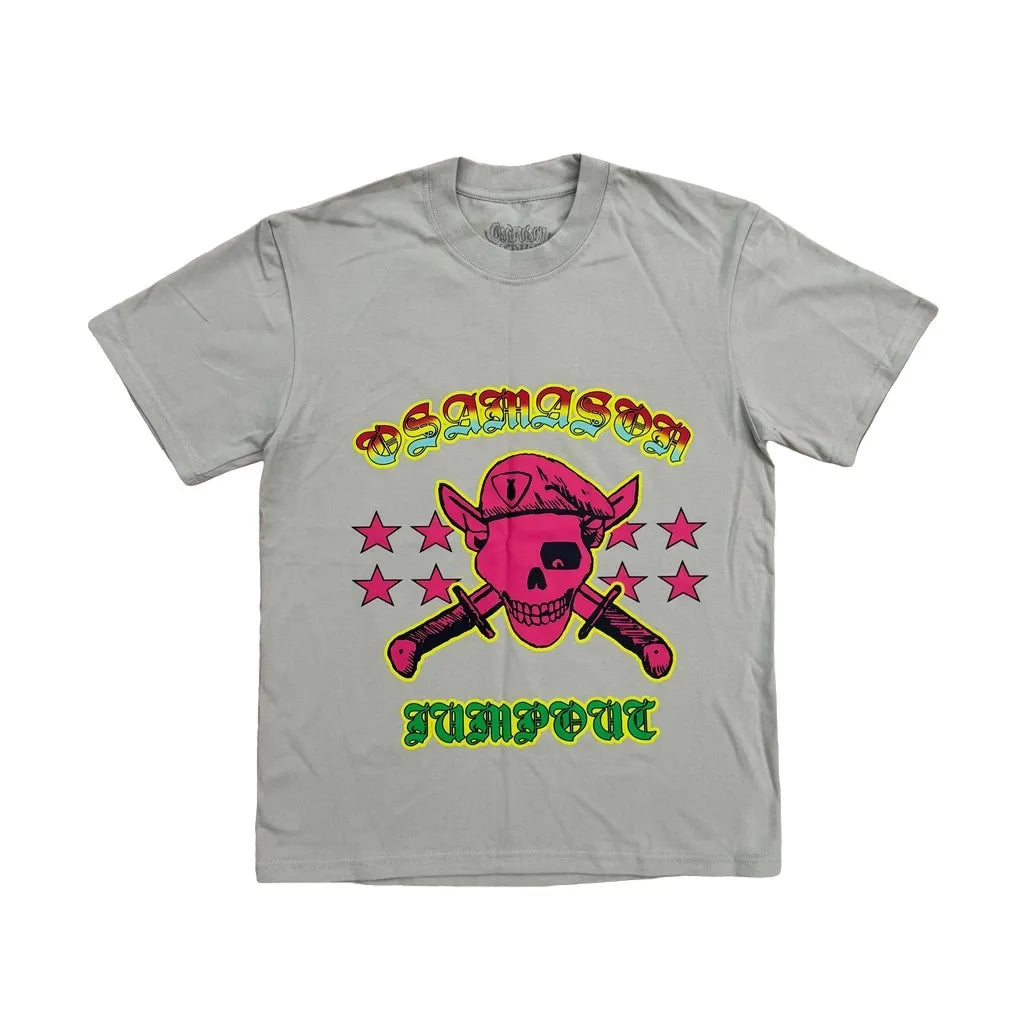 Black Jumpout Skull Fishes Graphic Tee