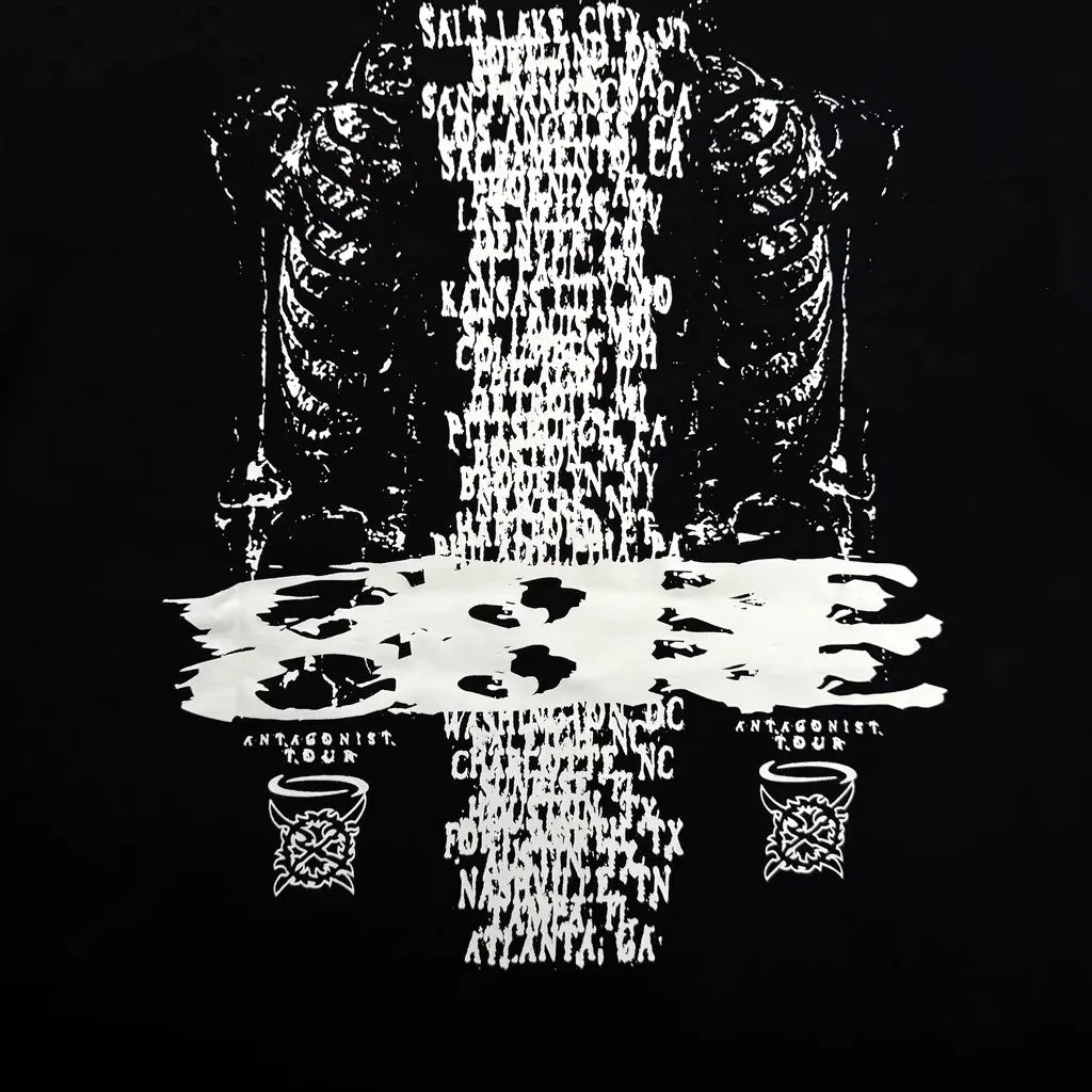 Black Statement Abstract Icon Graphic Tee
