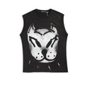 Black Bulldog Dog Punk Graphic Tank