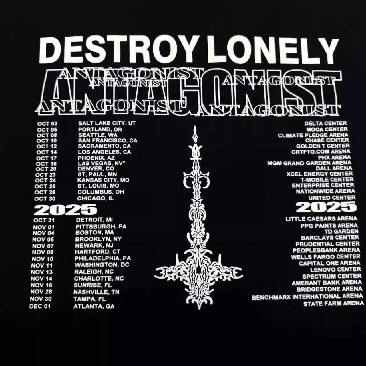 Black Lonely Passion Graphic Tee