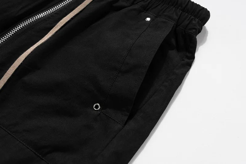 Black Tactical Bold Print Cargo Pants