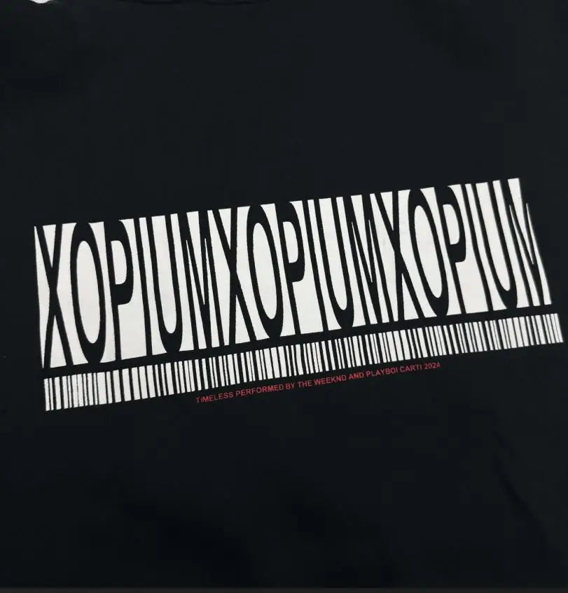 Black Statement Graphic Hoodie