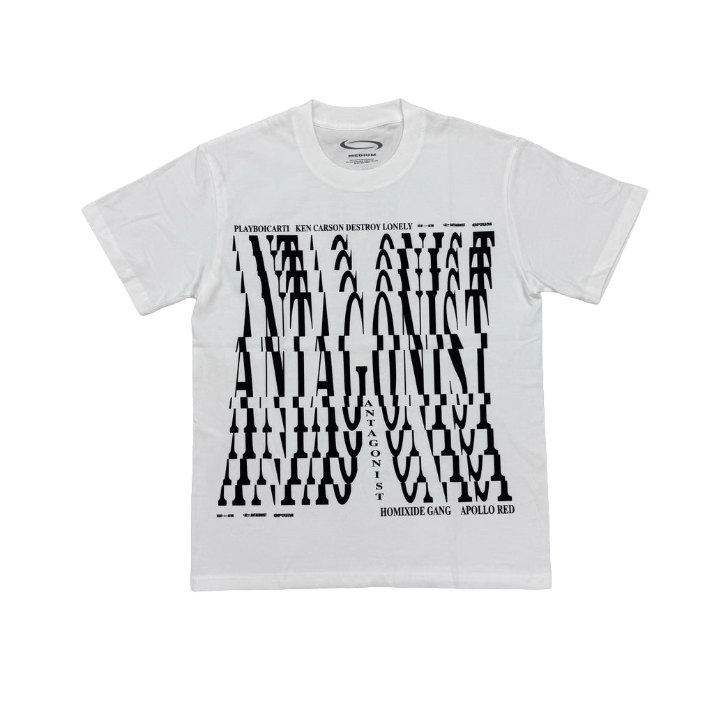 Beige Statement Bold Print Graphic Tee