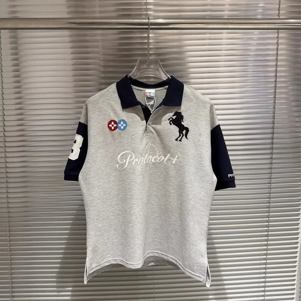 Beige Horse Polo Shirt