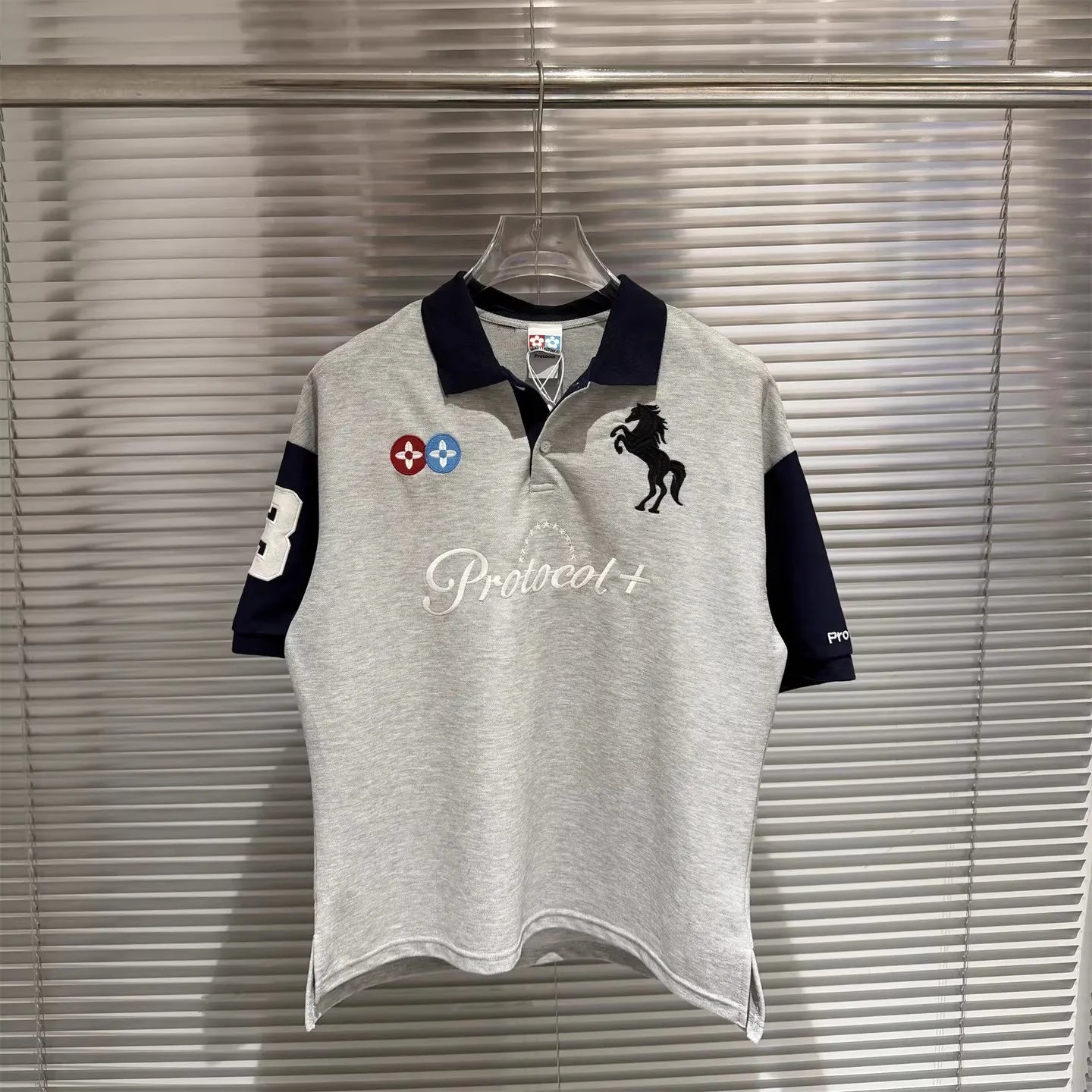 Beige Horse Polo Shirt