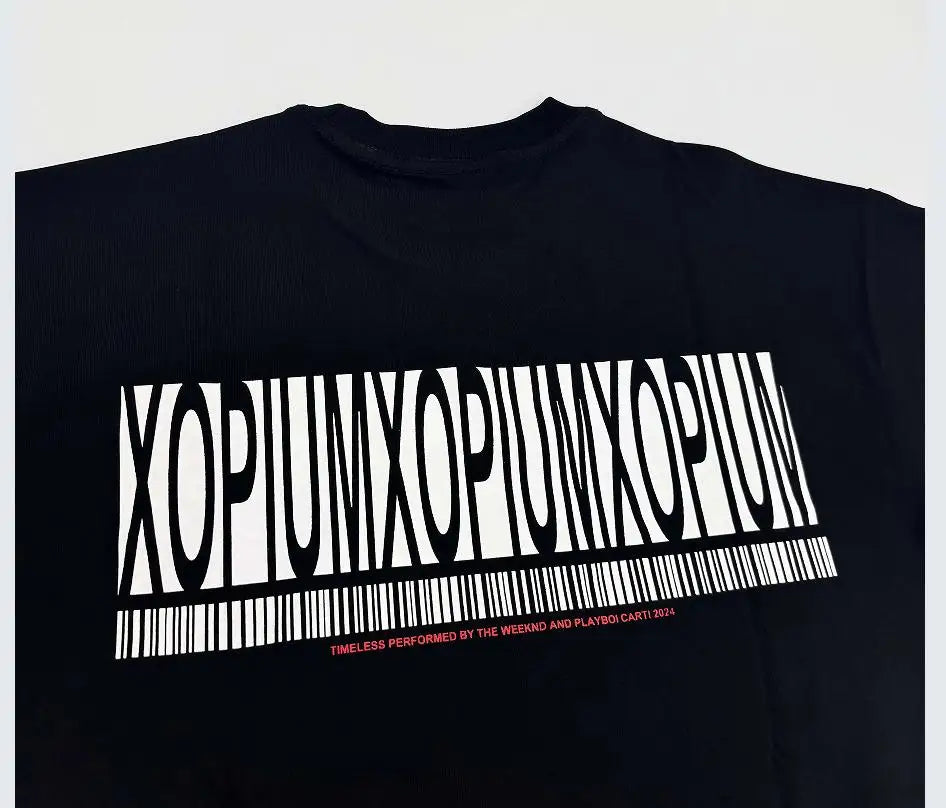 Black Statement Abstract Symbol Graphic Tee
