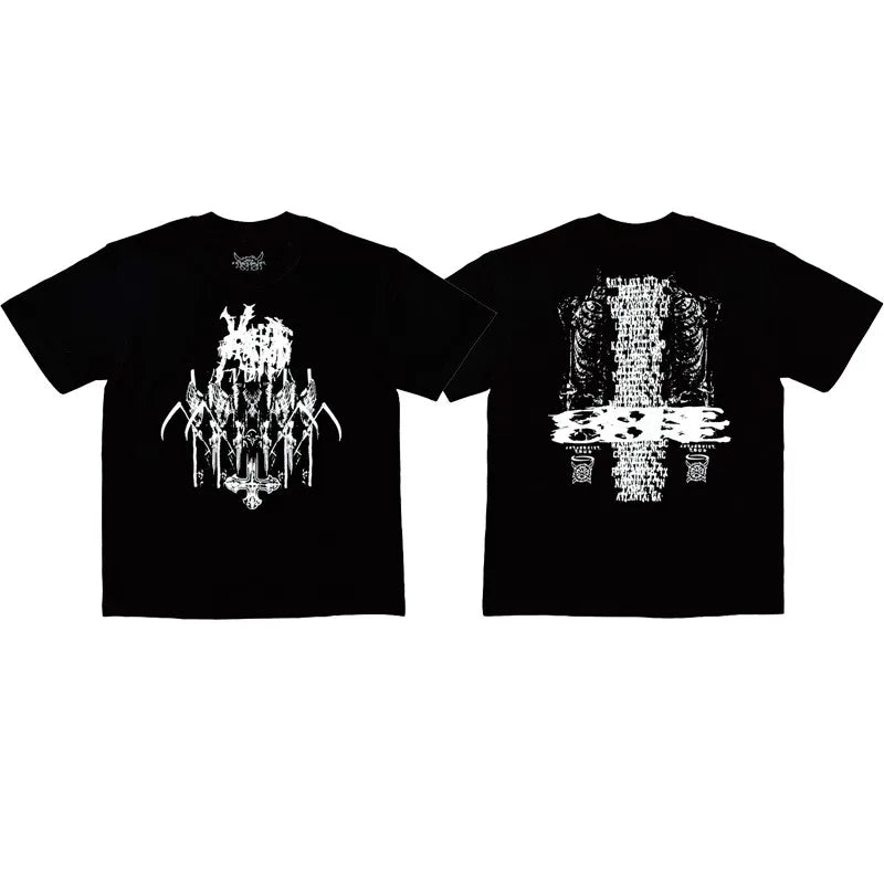 Black Statement Abstract Icon Graphic Tee