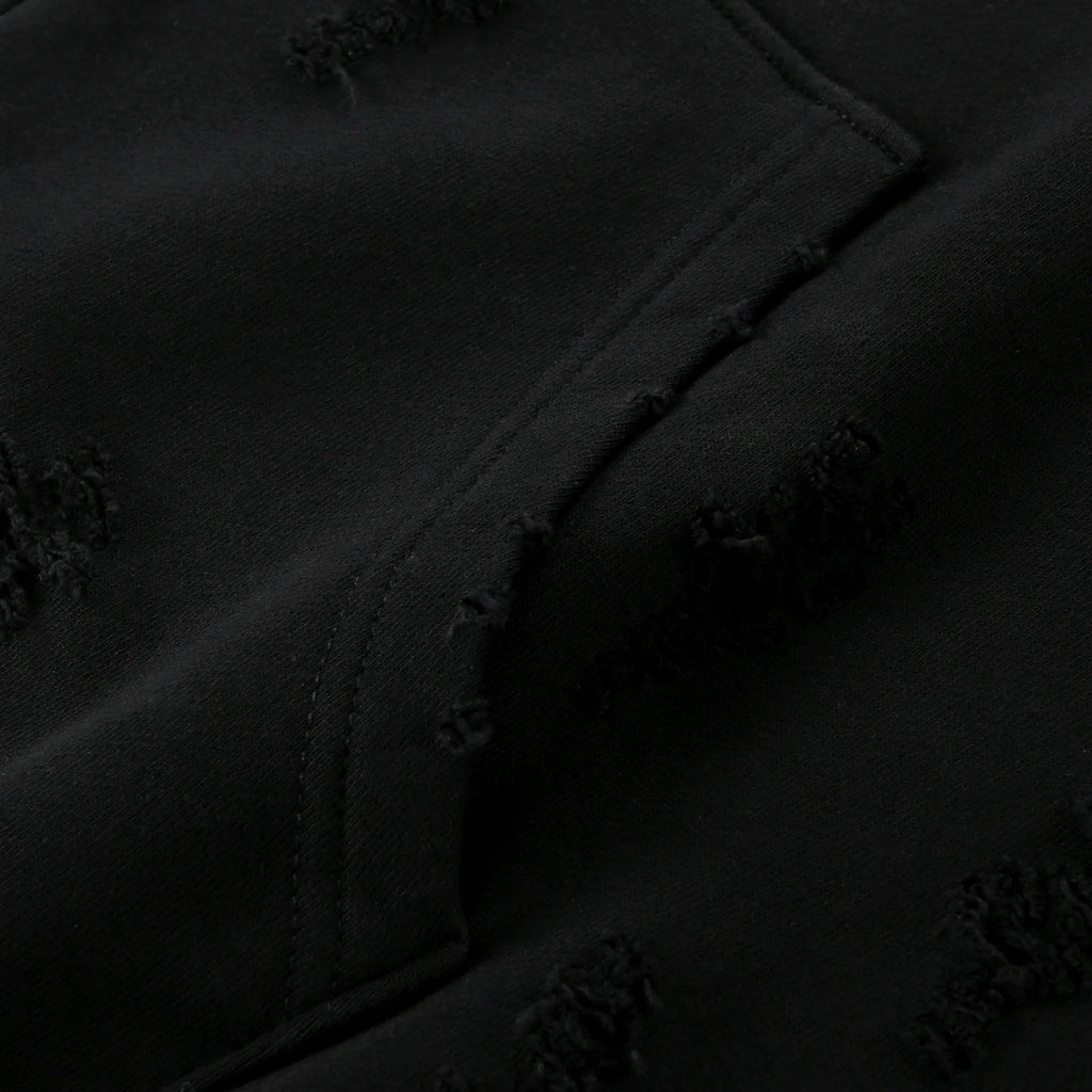 Black Wash Graphic Hoodie