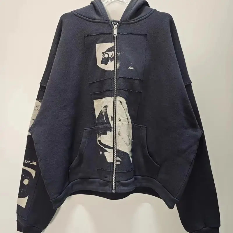 White Material Girl Complex Graphic Hoodie