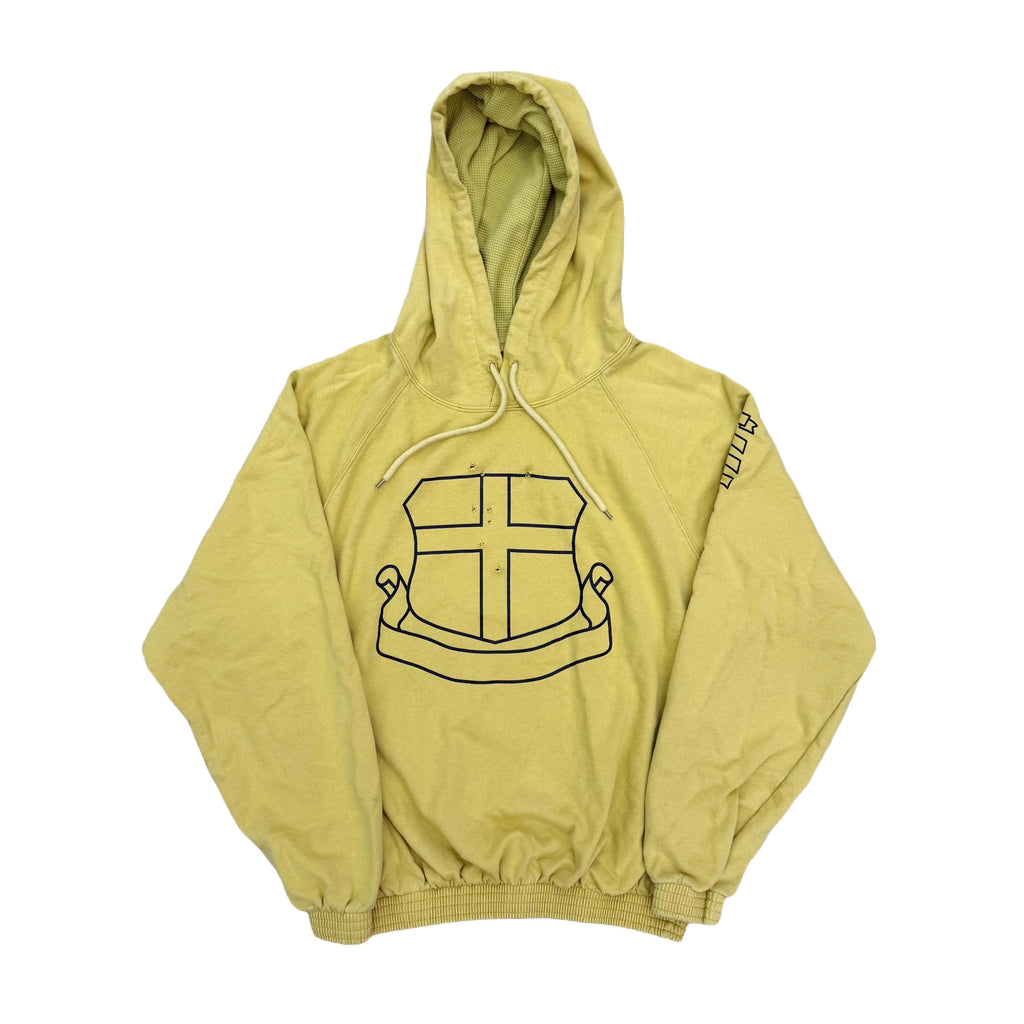 Yellow Shield Face Graphic Hoodie
