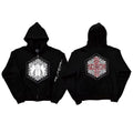 Black Star Cross Graphic Zip Hoodie