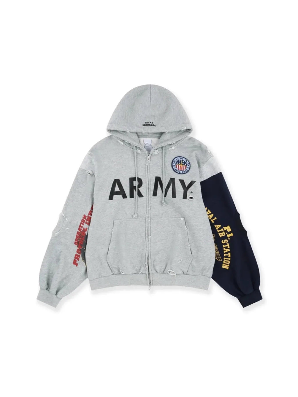White Army Graphic Hoodie