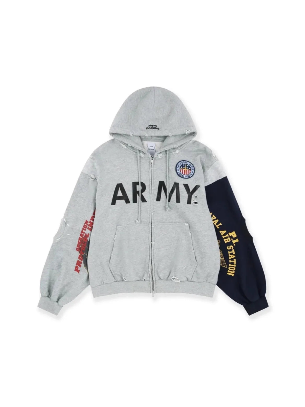 White Army Graphic Hoodie