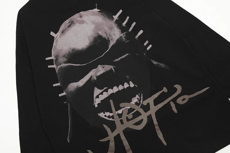 Black Skull Death Wish Graphic Tee