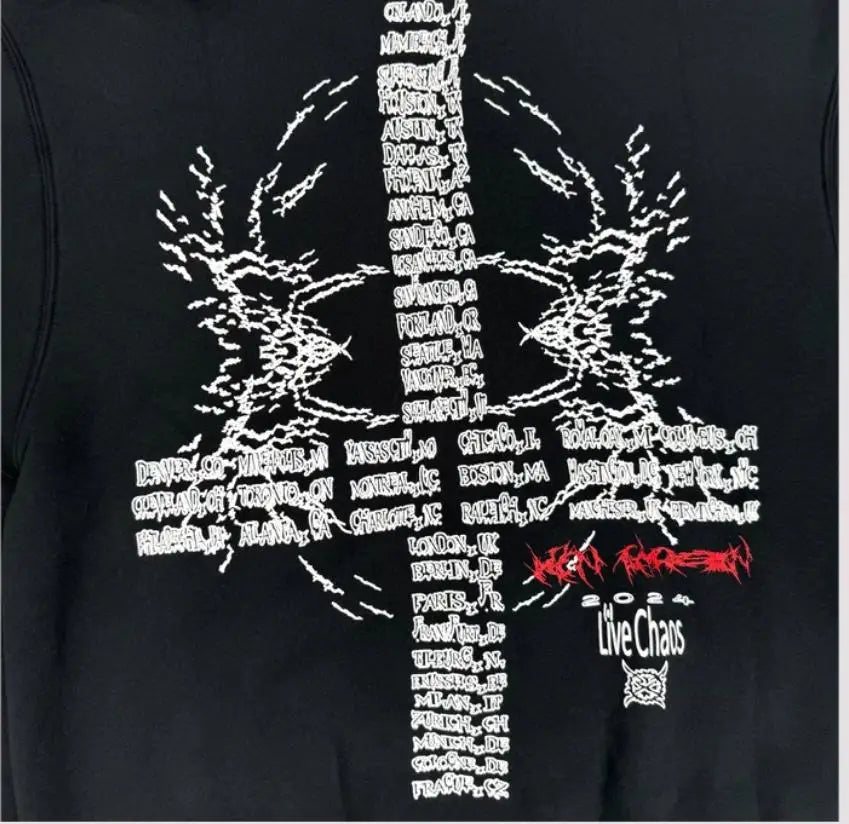 Black Hate Graphic Hoodie