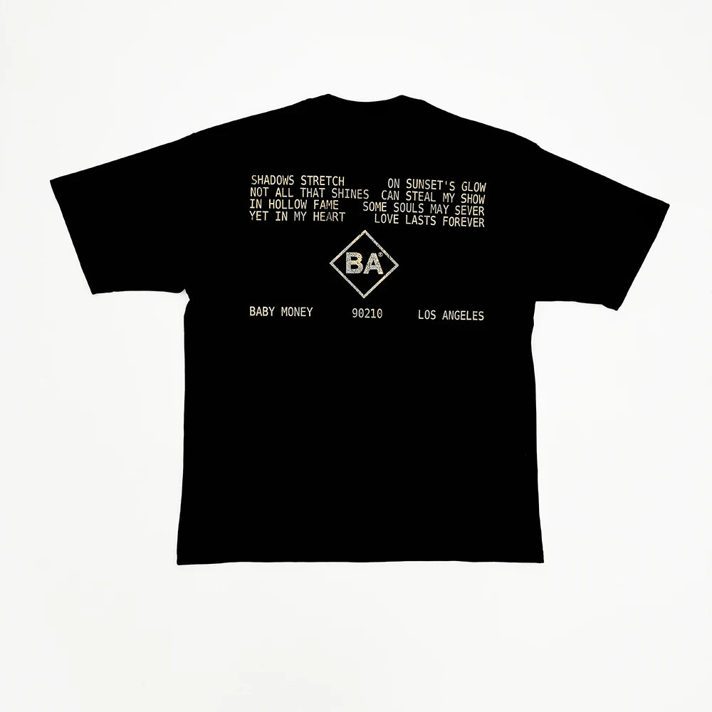 Black Babymoney Metal Graphic Tee