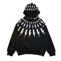 Black Thunderbolt Graphic Hoodie