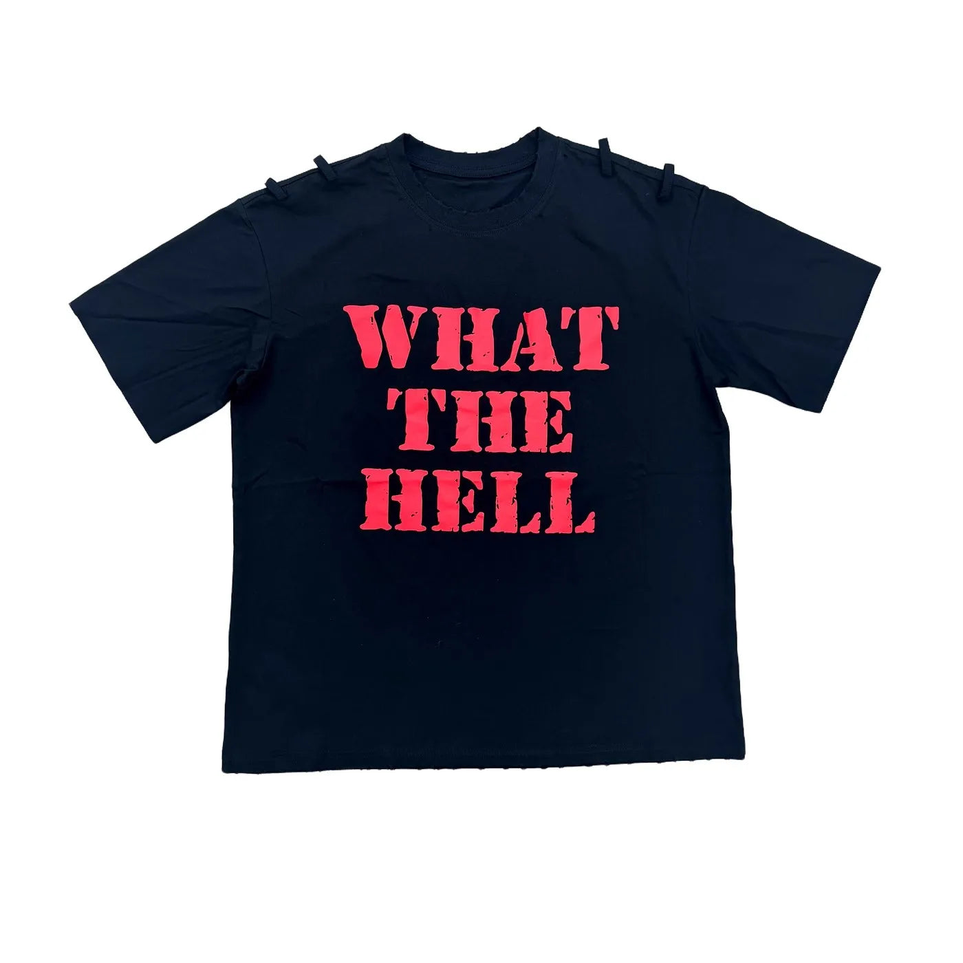 Black What Hell Graphic Tee