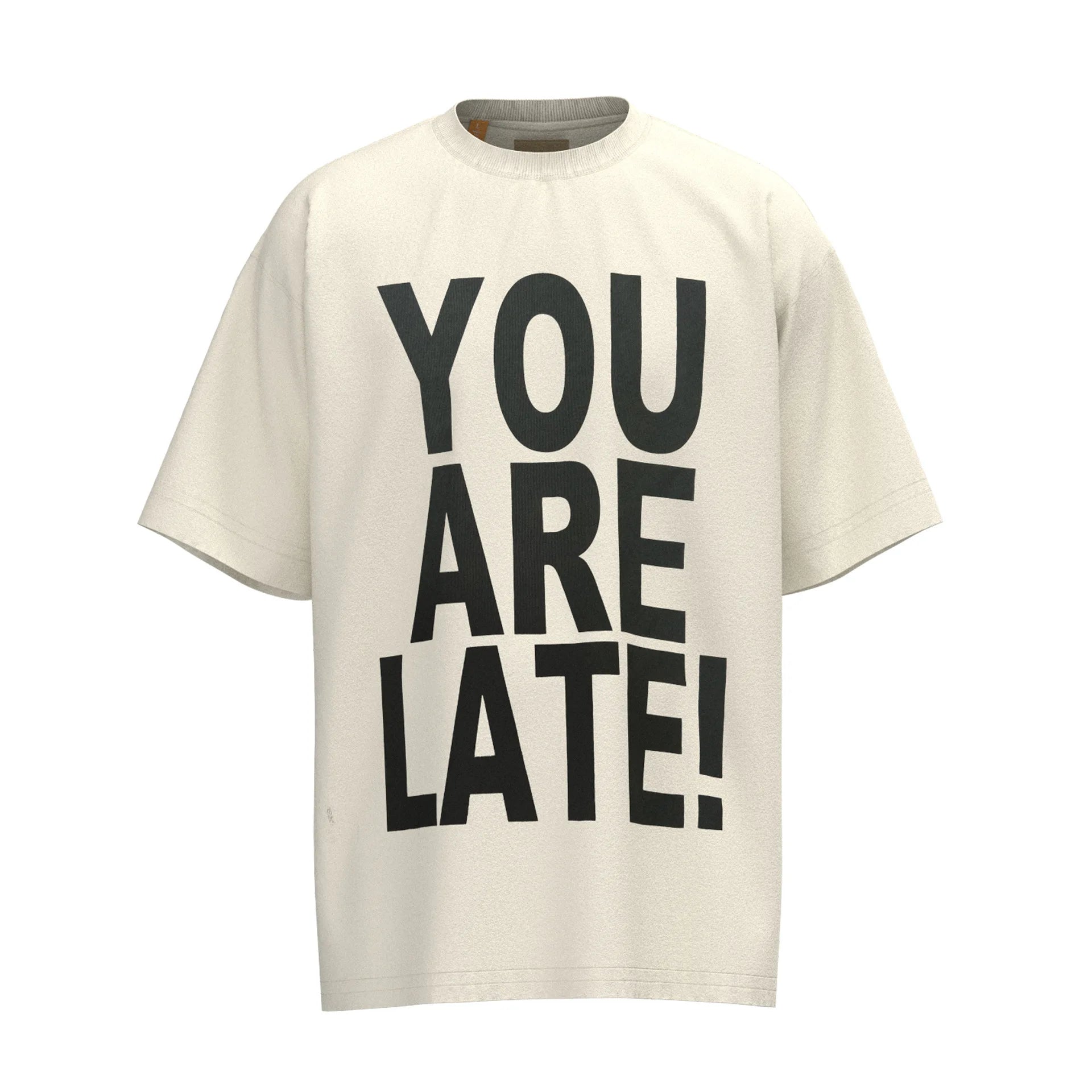 White Late Stop Graphic Tee