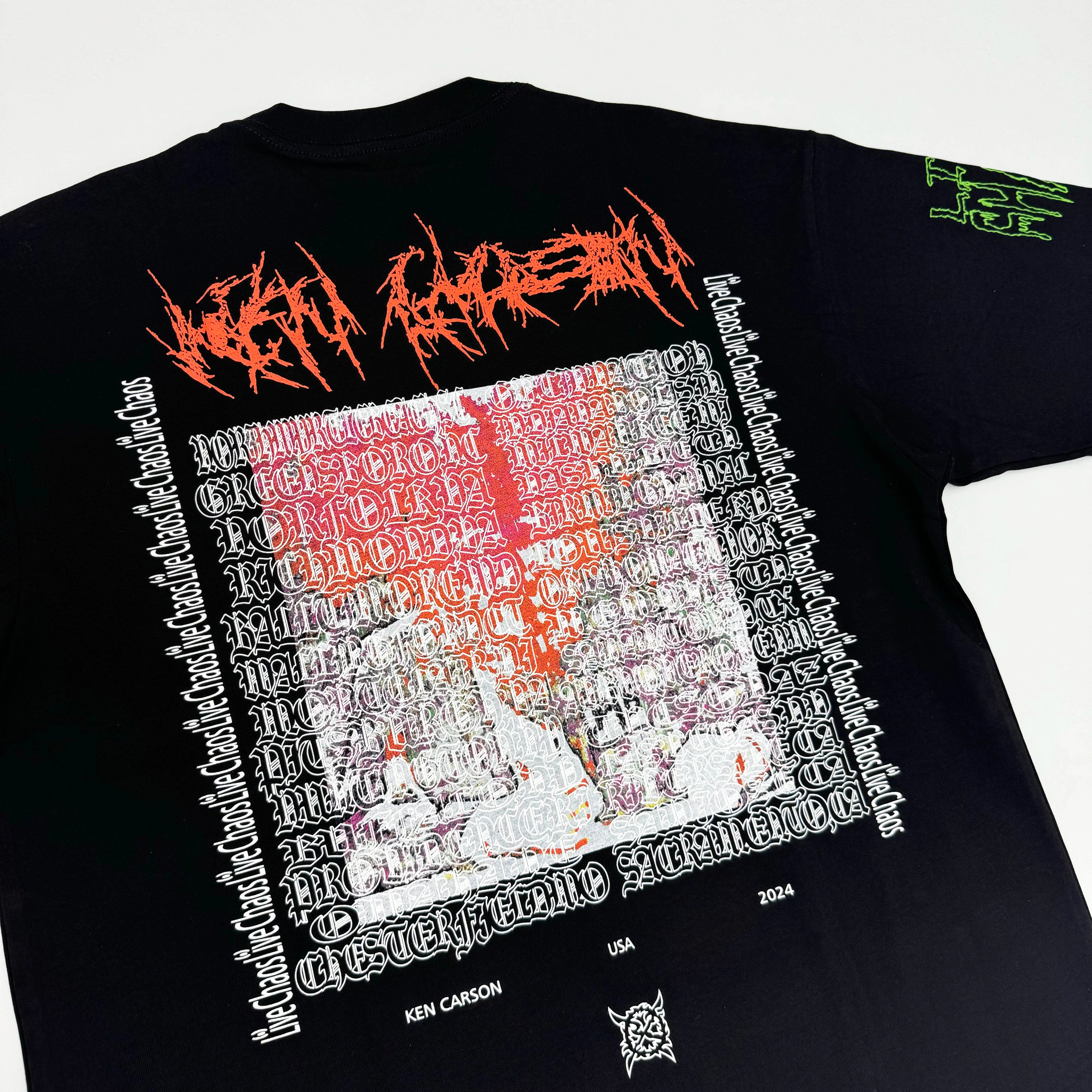 Black Leg Bold Artwork Graphic Tee