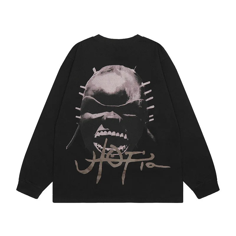 Black Skull Death Wish Graphic Tee