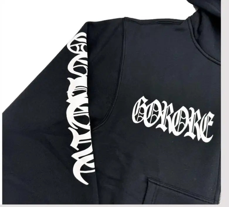 Black Hate Bold Artwork Graphic Hoodie