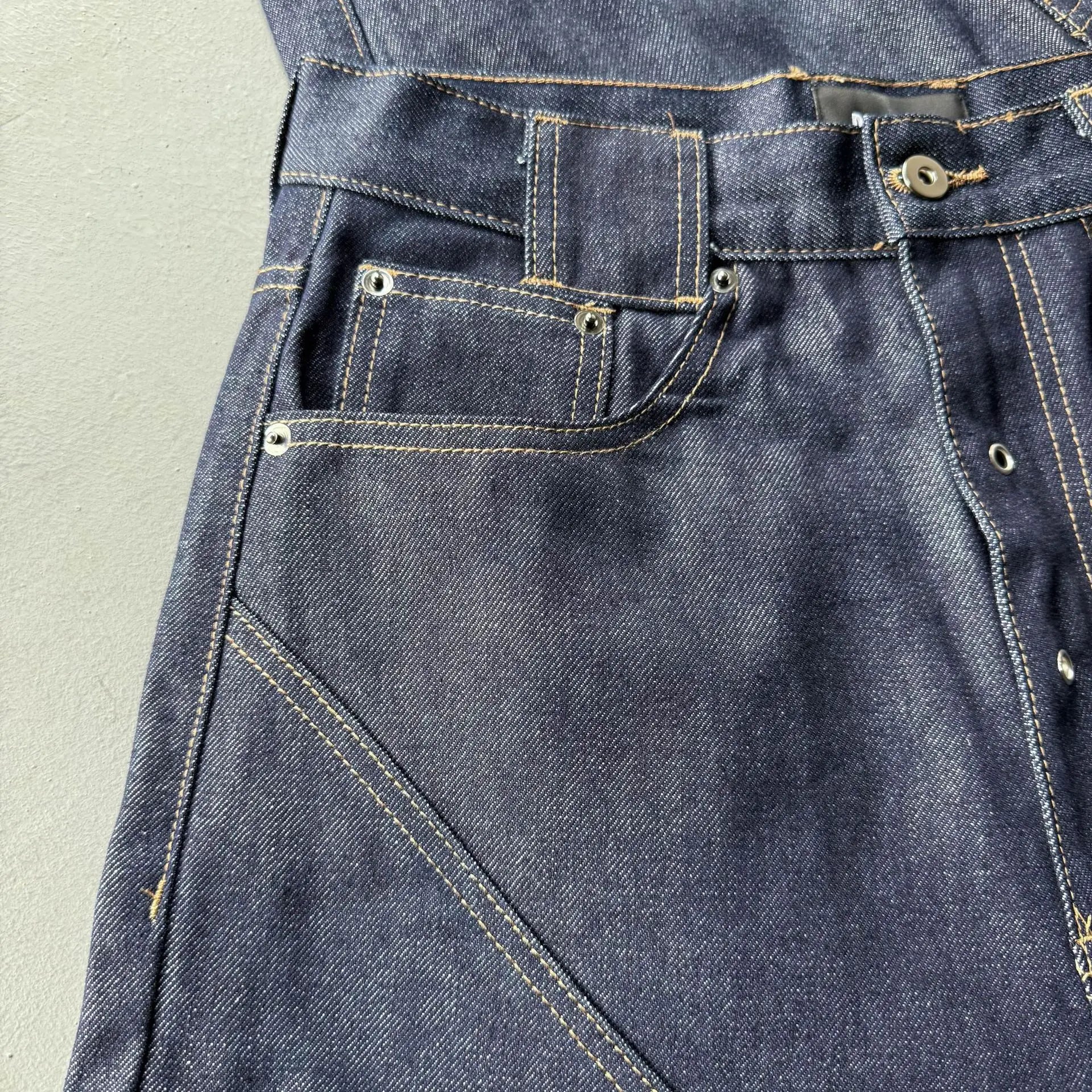 White Statement Straight-Leg Jeans