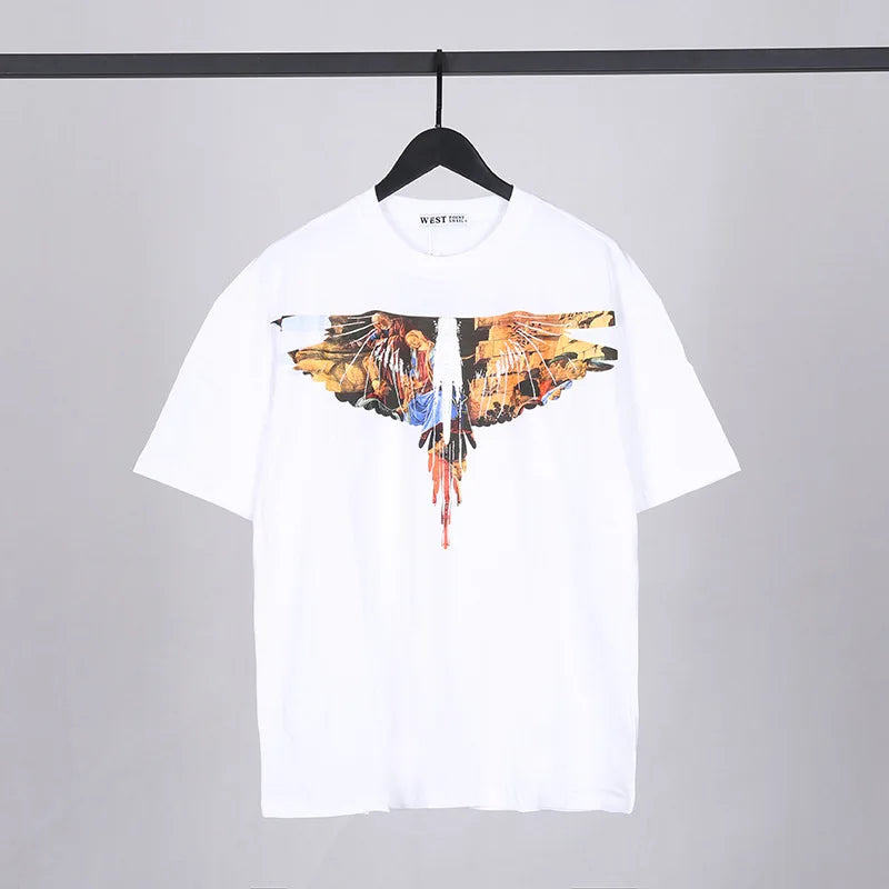 Black Wings Virgin Mary Graphic Tee