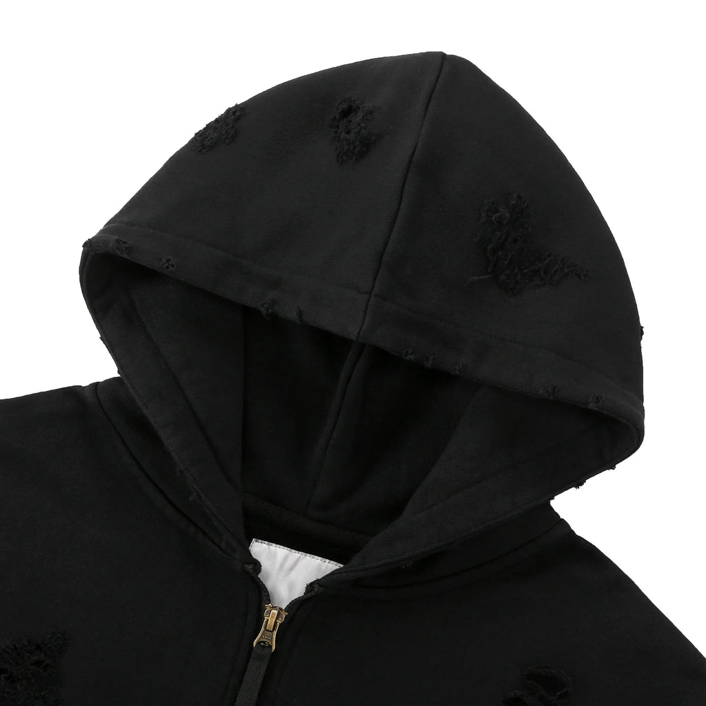 Black Wash Graphic Hoodie