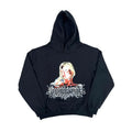 Black Pixel Lady Graphic Hoodie