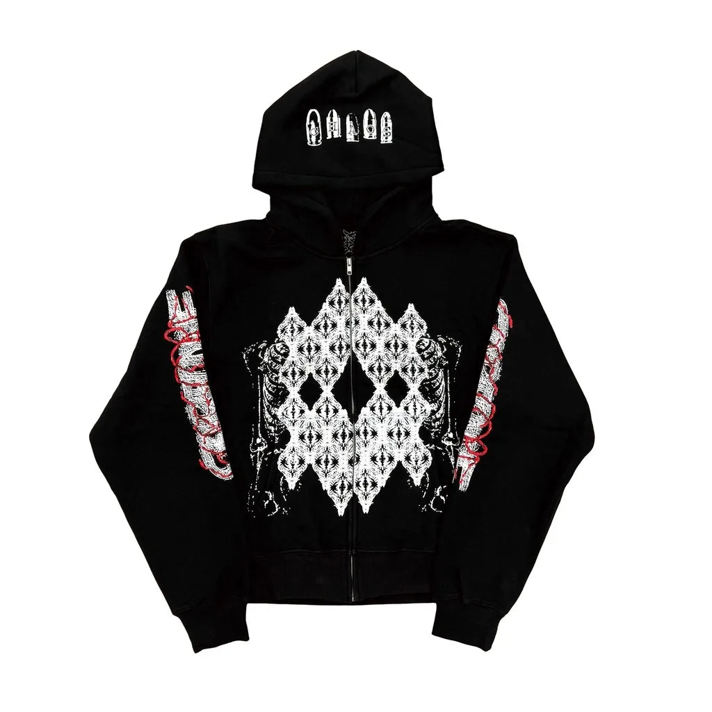 Black Bullet Graphic Hoodie
