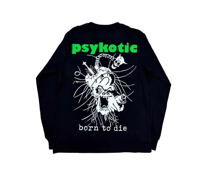 Black Dino Born Die Graphic Tee