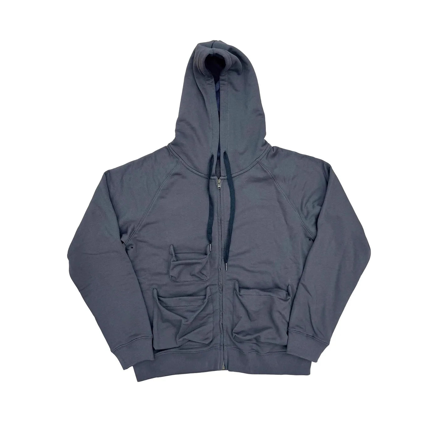 Charcoal Crying Heart Cargo Graphic Hoodie