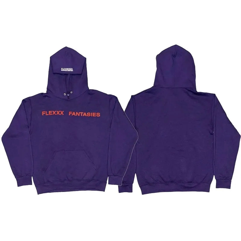 Jumpout Flex Purple Color Graphic Hoodie