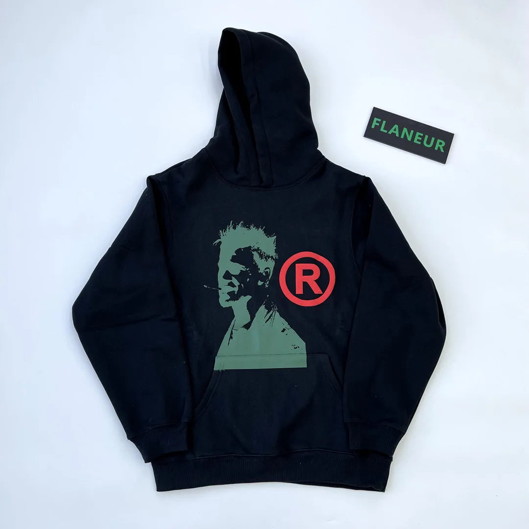 White Statement Graphic Hoodie