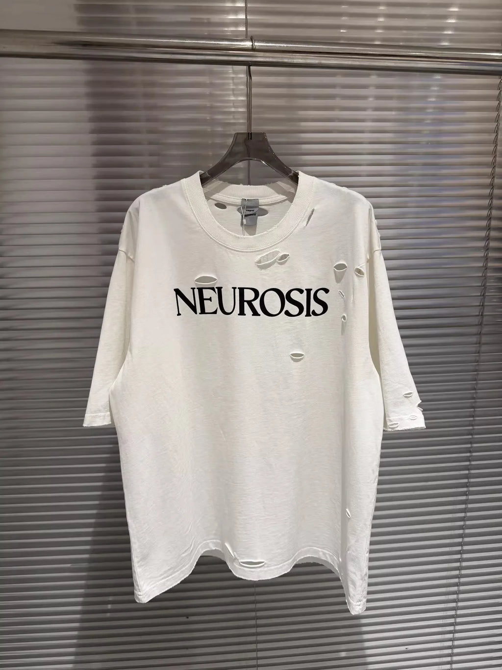 Charcoal Distressed Graphic Tee