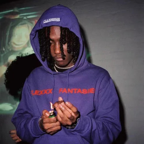 Jumpout Flex Purple Color Graphic Hoodie