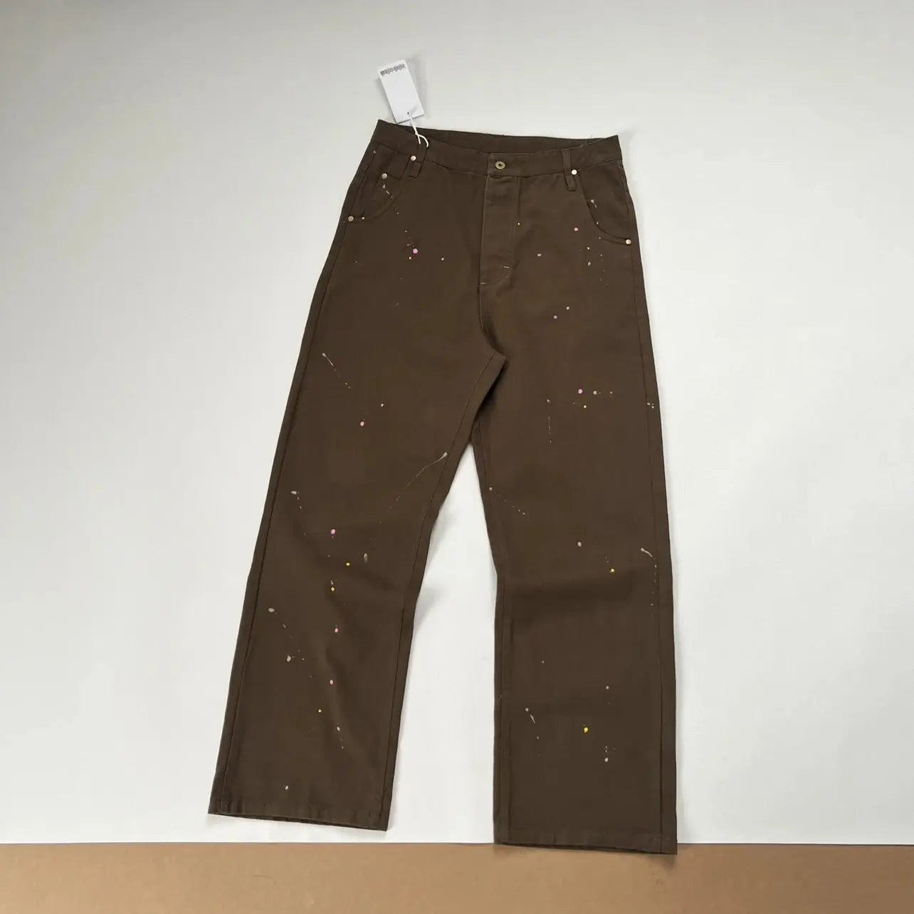 Charcoal Twisted Waist Ink Cargo Pants